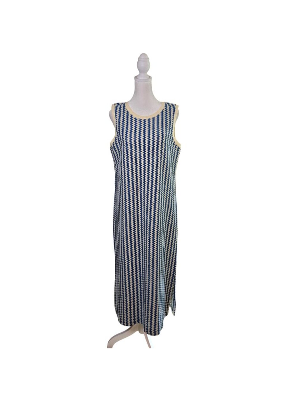 NWOT Loft Outlet Zig Zag Crochet Knit Midi Dress Size Medium